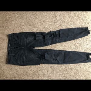 American Eagle distressed black skinny jeans